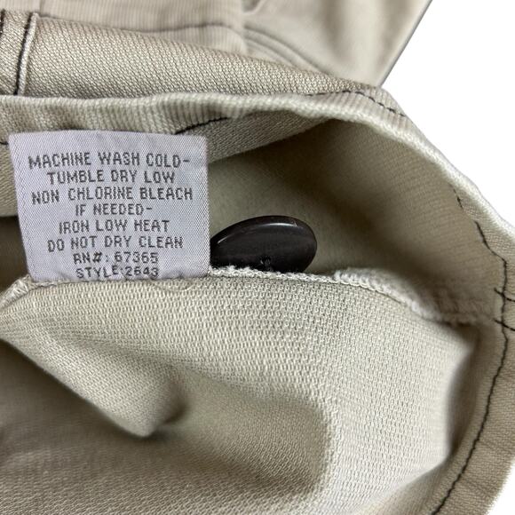 BKE Vintage Jacket Women Sze Large Light Tan Khaki Cotton Buttoned Utility Style - Picture 10 of 12